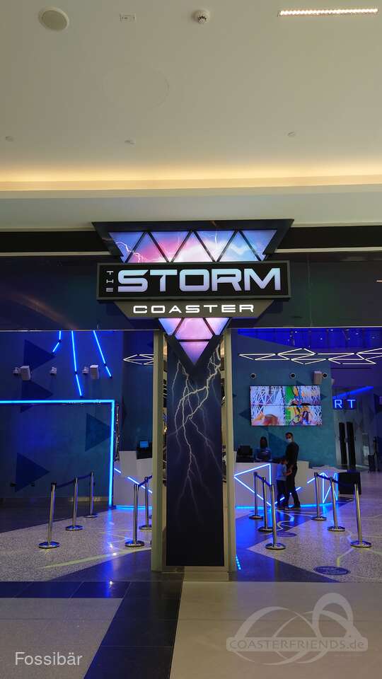 The Storm Coaster im Park Dubai Hills Mall Impressionen