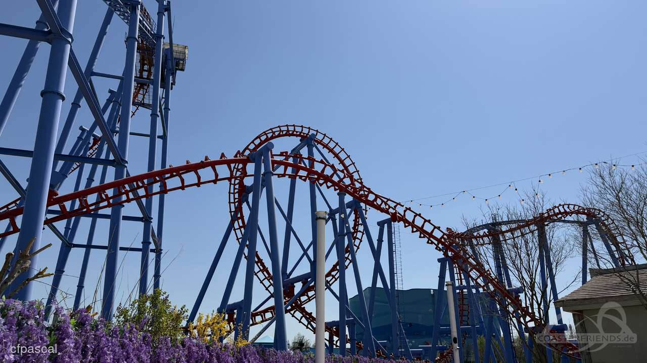 Flare Meteor im Park Fantawild Adventure Impressionen