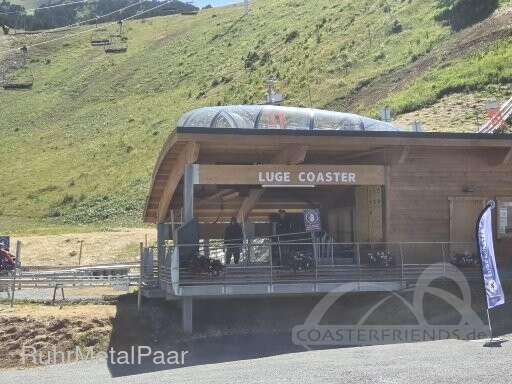 Luge Coaster im Park Luge Park Chamrousse Impressionen