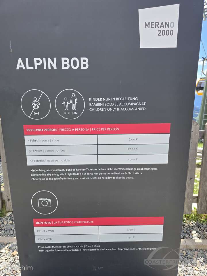 Alpin Bob im Park Merano 2000 Impressionen