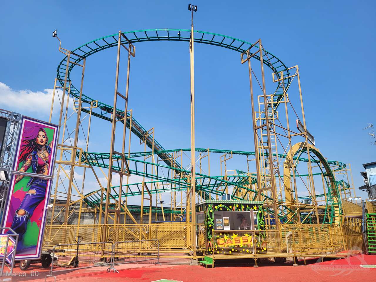 Coaster Loop im Park EuroPark Milano Idroscalo Impressionen