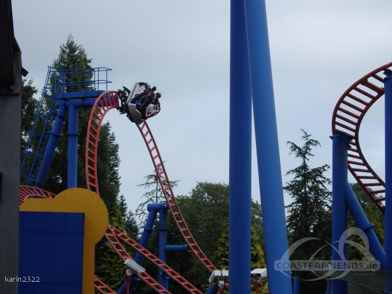 Spinball Whizzer (old name: Sonic Spinball) im Park Alton Towers Impressionen