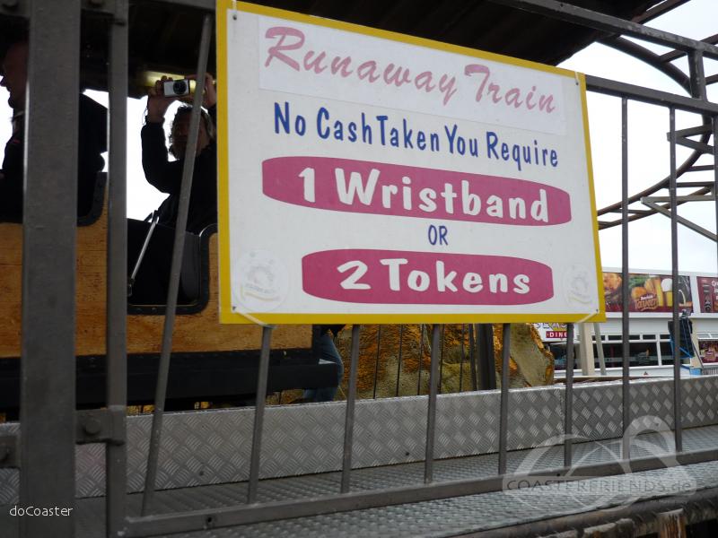 Runaway Train im Park Botton's Pleasure Beach Impressionen