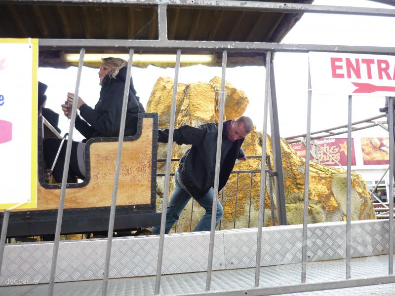 Runaway Train im Park Botton's Pleasure Beach Impressionen