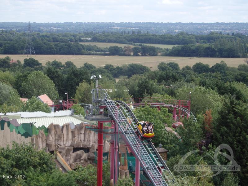 Dragon's Fury im Park Chessington World of Adventures Impressionen