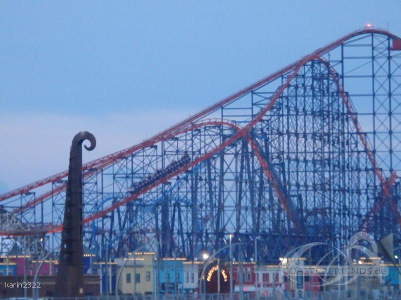 Big One im Park Blackpool Pleasure Beach Impressionen