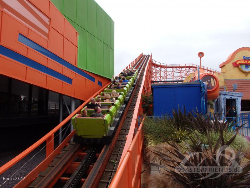 Nickelodeon Streak im Park Blackpool Pleasure Beach Impressionen