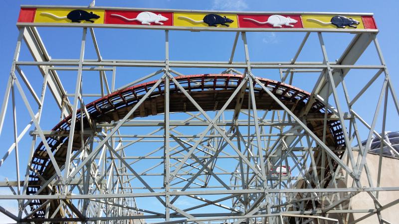 Wild Mouse im Park Blackpool Pleasure Beach Impressionen