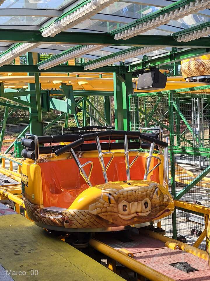 Sidewinder Safari im Park Six Flags Discovery Kingdom Impressionen