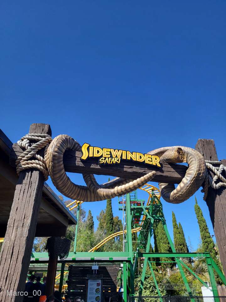 Sidewinder Safari im Park Six Flags Discovery Kingdom Impressionen