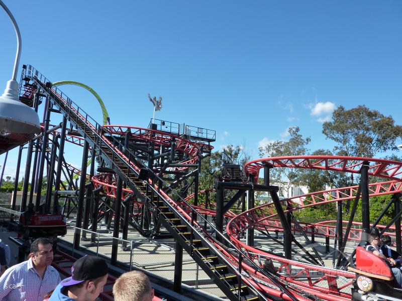 Pandemonium im Park Six Flags Discovery Kingdom Impressionen