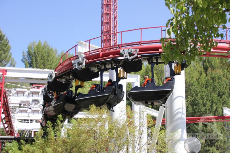Ninja im Park Six Flags Magic Mountain Impressionen