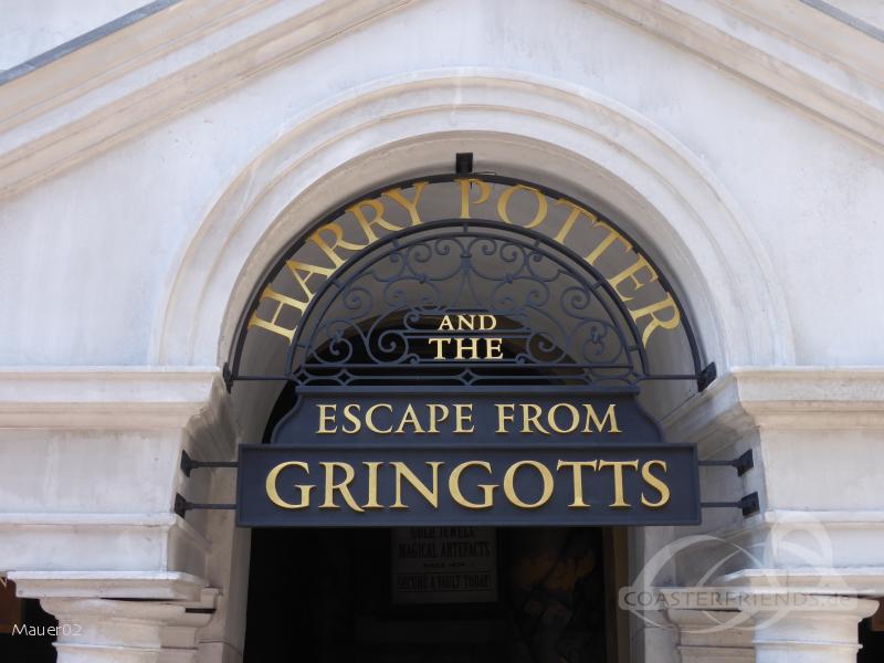 Harry Potter and the Escape from Gringotts im Park Universal Studios Florida Impressionen