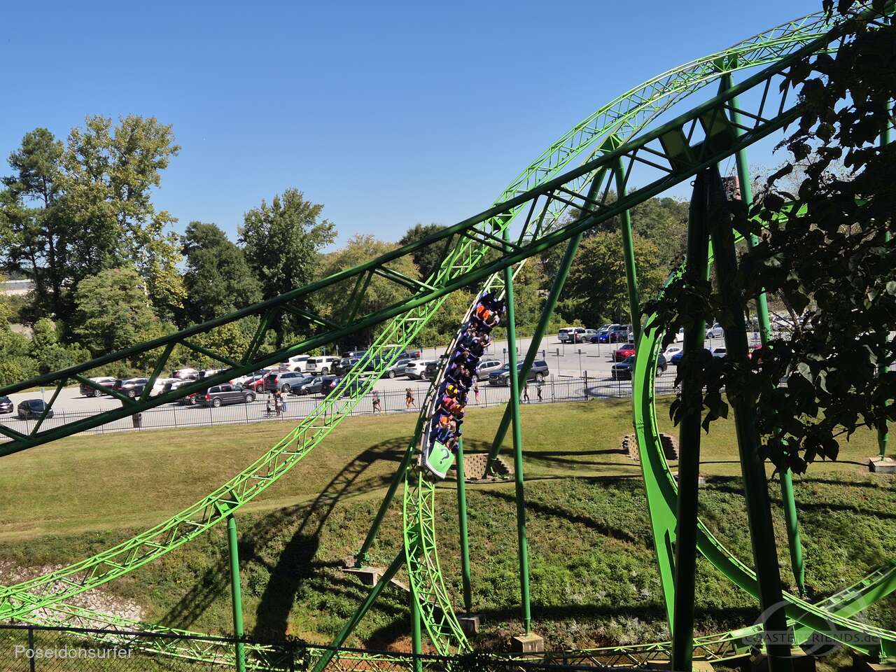 Riddler Mindbender im Park Six Flags Over Georgia Impressionen