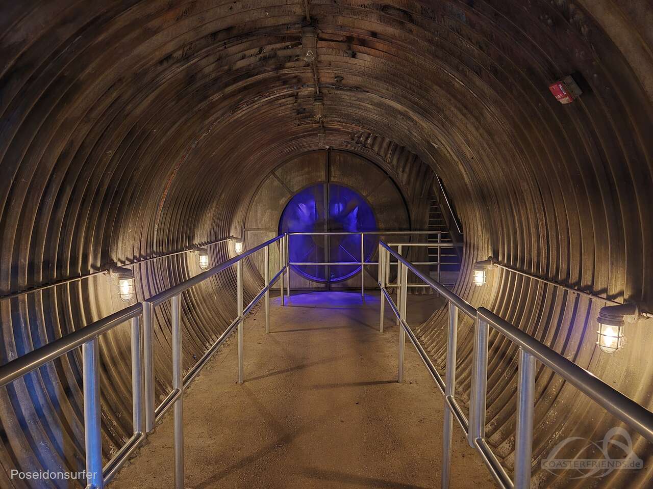 Batman The Ride im Park Six Flags Over Georgia Impressionen