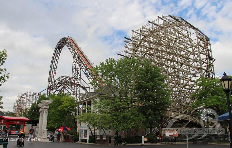 Goliath im Park Six Flags Great America Impressionen