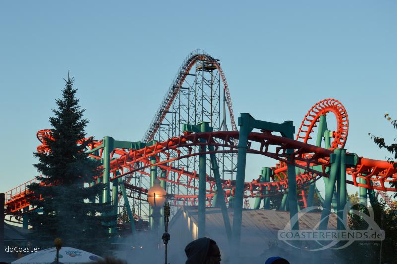 Riddler Revenge (Mind Eraser) im Park Six Flags New England Impressionen