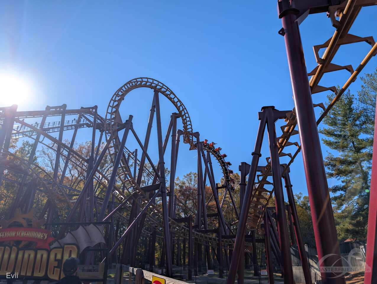 Professor Screamore's SkyWinder im Park Six Flags America Impressionen