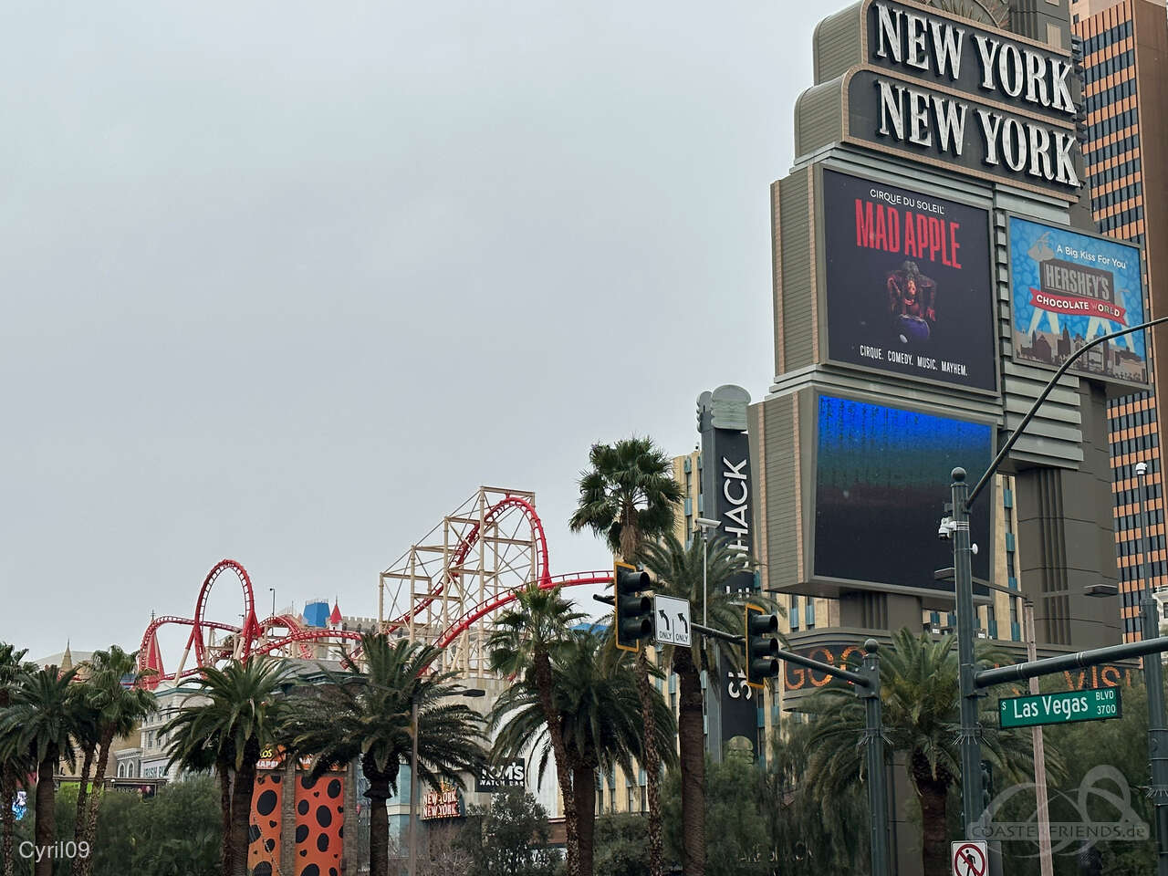 Big Apple Coaster im Park New York New York Hotel & Casino Impressionen