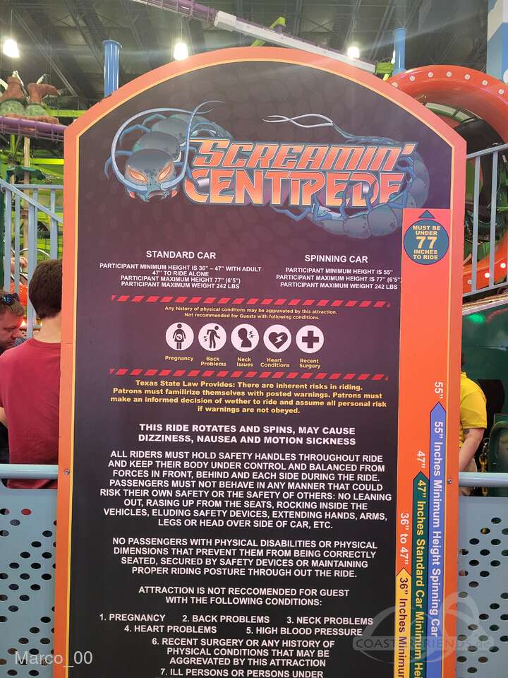 Screaming Centipede im Park Tom Foolerys Adventure Park (2020) Impressionen
