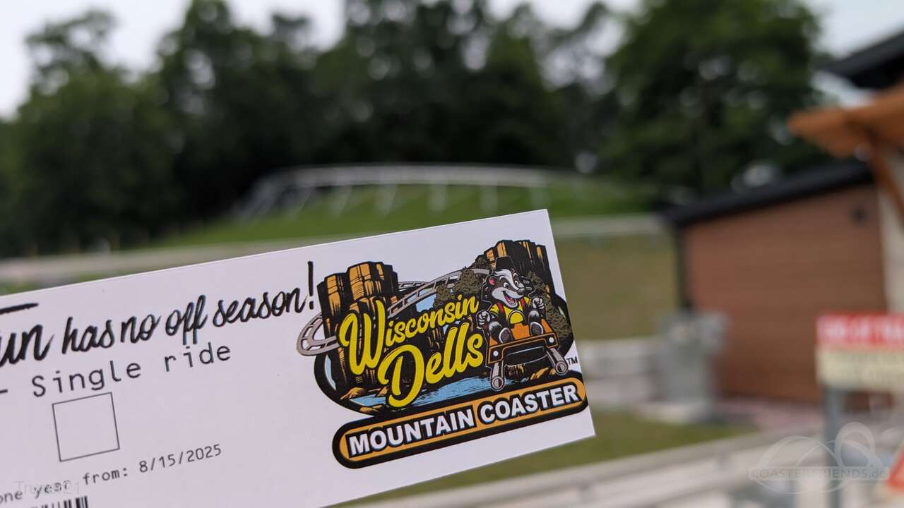 Wisconsin Dells Mountain Coaster im Park Wisconsin Dells Mountain Coaster Impressionen