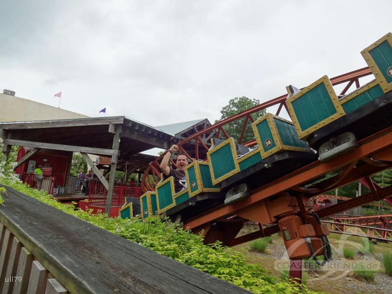 Harley Quinn Crazy Train im Parkcheckpoint für Freizeitparks und