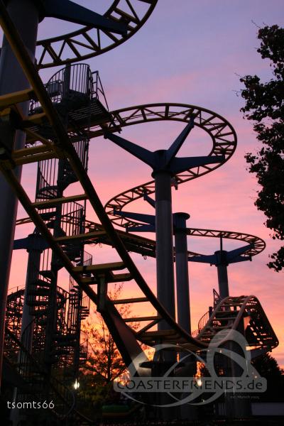 Apple Zapple im Parkcheckpoint für Freizeitparks und Achterbahnen